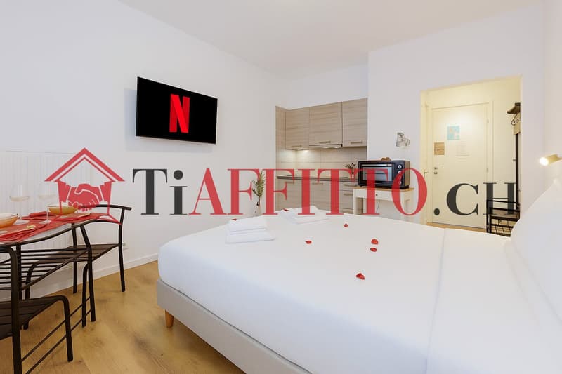 Funktionaler Einzimmerwohnung mit kleinem Balkon in Molino Nuovo (3)