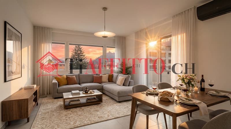 Moderne 2.5-Zimmer-Wohnung in Lugano-Loreto mit Klimaanlage (2)