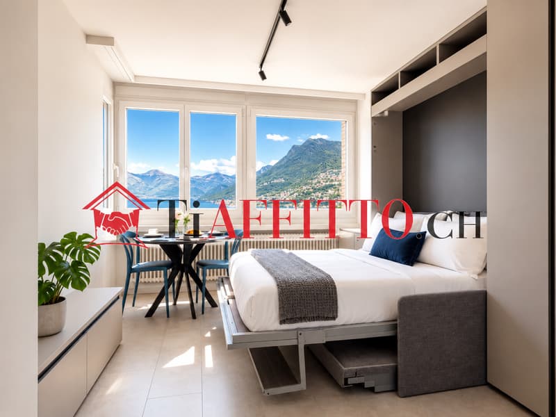 1,5 Zimmer Wohnung mit super Lake-View in Paradiso (1)