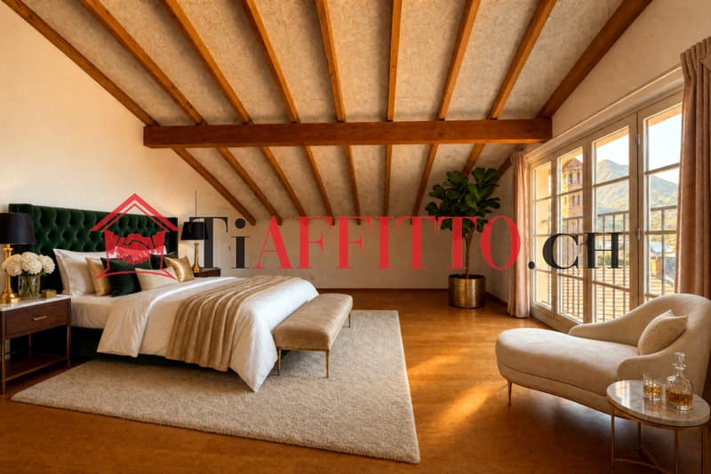 ENORME LOFT CON TERRAZZA VISTA SUI CASTELLI A BELLINZONA (4)