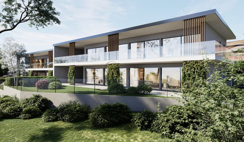 3.5 LOCALI CON GRANDE GIARDINO E VISTA LAGO A LUGANO (3)