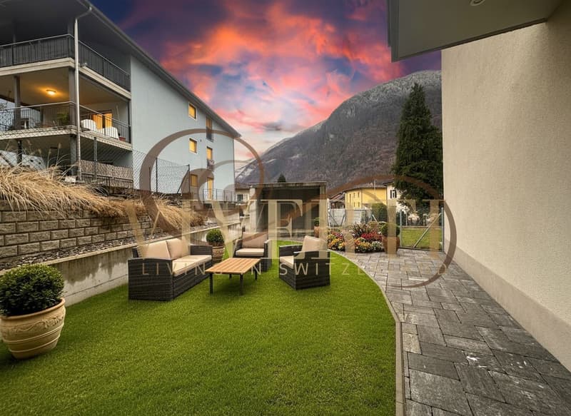 NUOVISSIMO 3.5 LOCALI CON GIARDINO PRIVATO A LUMINO (12)