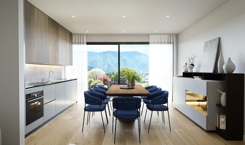 3.5 CON GIARDINO PRIVATO E VISTA LAGO A LUGANO (7)