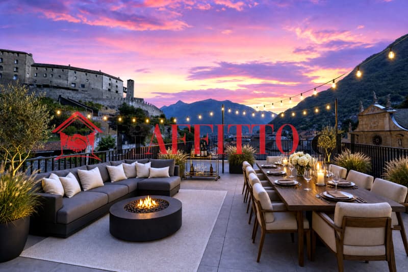 ENORME LOFT CON TERRAZZA VISTA SUI CASTELLI A BELLINZONA (2)