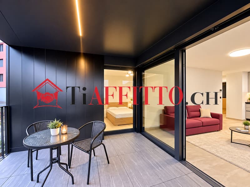 NUOVO 2.5 LOCALI CON GRANDE TERRAZZA A LUGANO SORENGO (3)