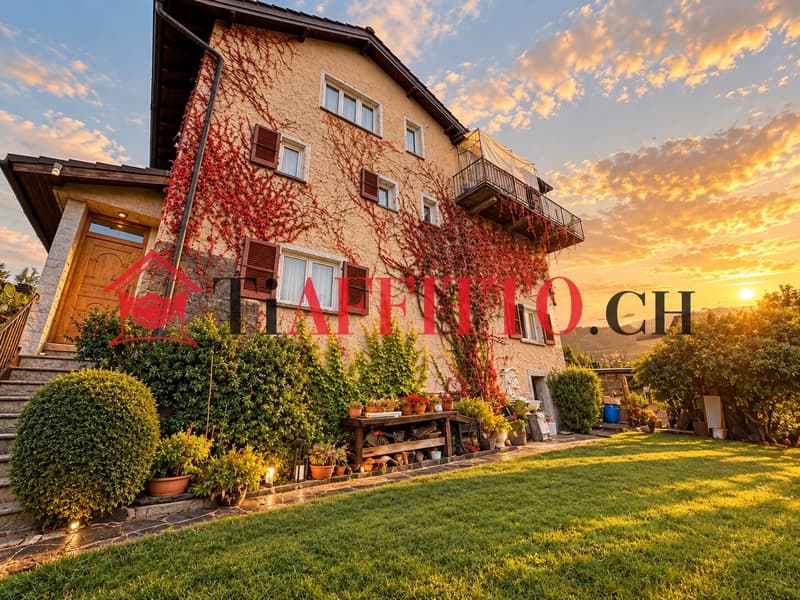 5.5 LOCALI ARREDATO CON GIARDINO PRIVATO NEL VERDE (5)