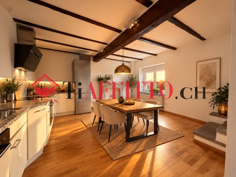5.5 LOCALI ARREDATO CON GIARDINO PRIVATO NEL VERDE (6)
