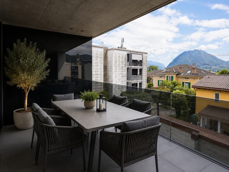 Luminoso appartamento di 2.5 locali a Massagno, con vista e balcone (3)