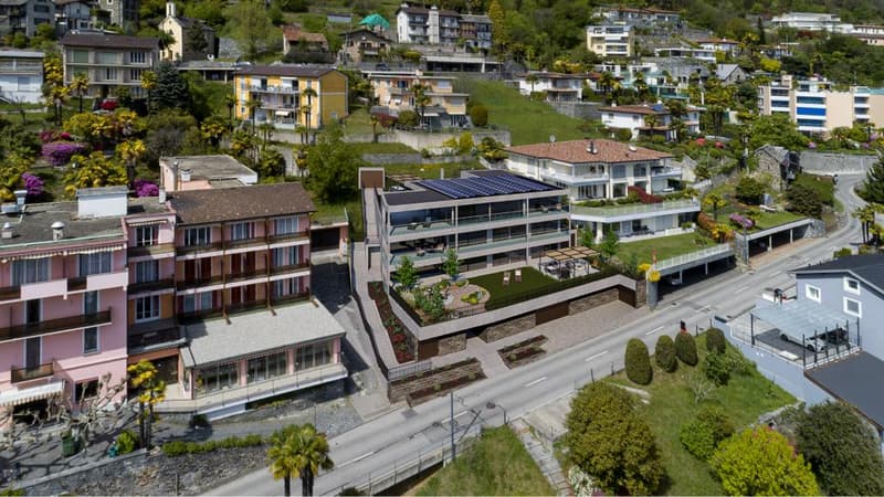 Attico di lusso con vista panoramica a Brione sopra Minusio (9)