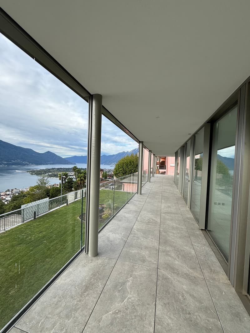 Appartamento di nuova costruzione con vista panoramica a Brione sopra Minusio (9)