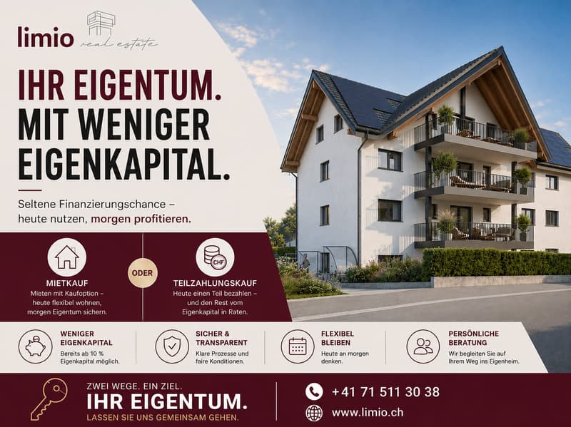 AB 10% EIGENKAPITAL: 3.5-Zi.-Gartenwohnung in Sirnach (8)