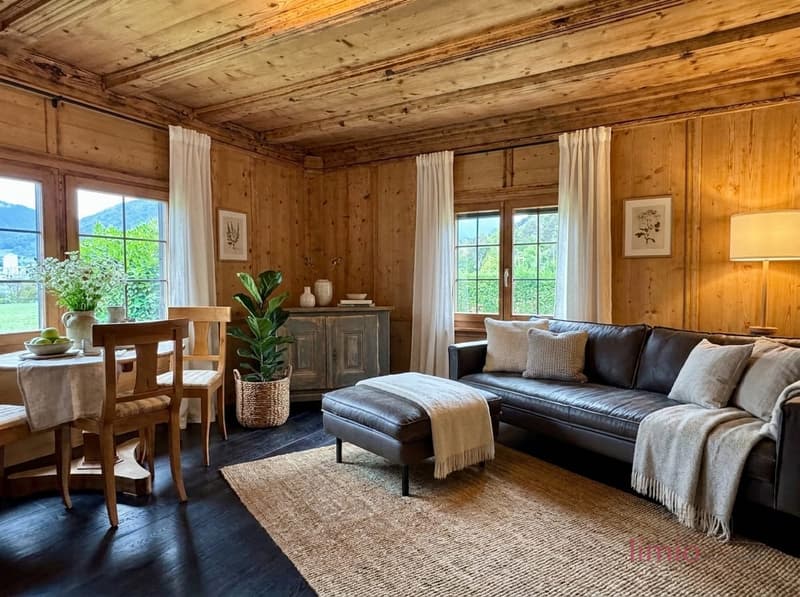 EINE SELTENE GELEGENHEIT: Umfassend renoviertes Chalet mit Einliegerwohnung und Ausbaupotential (2)