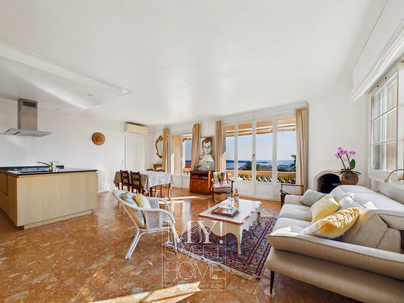 Appartement en duplex exclusif avec vue sur mer dans le quartier Californie de Cannes (7)