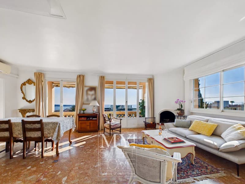 Appartement en duplex exclusif avec vue sur mer dans le quartier Californie de Cannes (6)