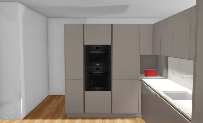 Appartamento terrazzato esclusivo 4.5 locali con vista panoramica a Beringen in affitto (6)