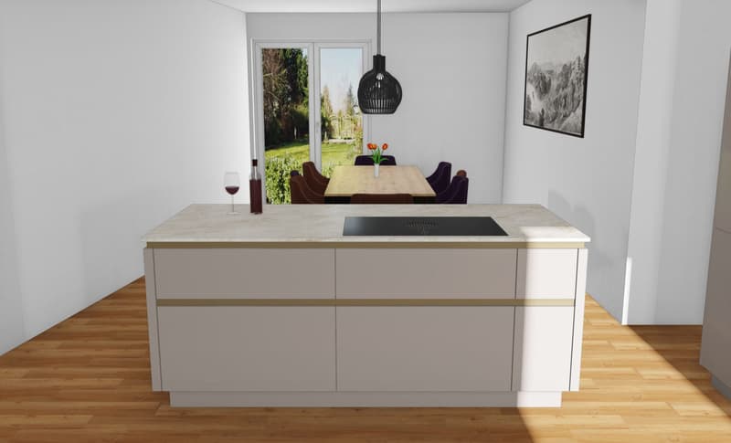 Appartamento terrazzato esclusivo 4.5 locali con vista panoramica a Beringen in affitto (8)