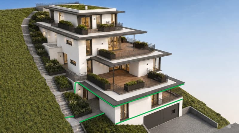 Exklusive 4.5-Zi.-Terrassenwohnung mit Weitsicht in Beringen mieten (3)