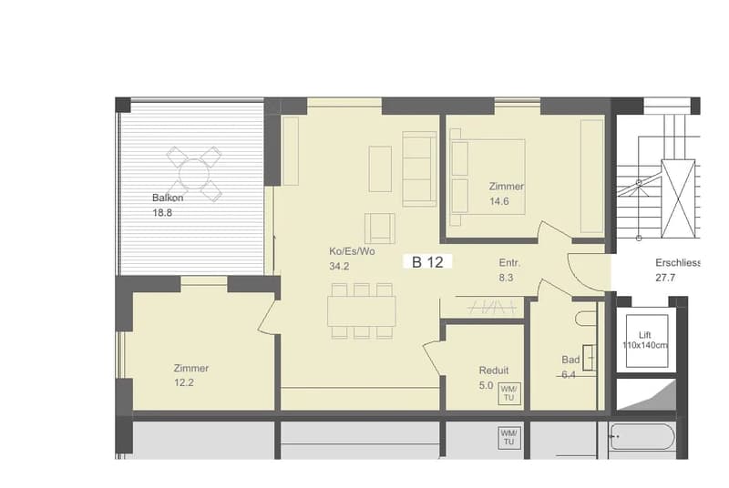 Erstvermietung Talberg-Park: 3.5-Zimmer-Wohnung mit Balkon (B12, 3. OG) (7)