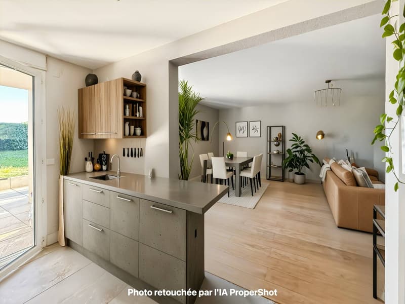 Appartement mit Terrasse von 3,5 Zimmern in Divonne-les-Bains – 91m2 - Terrasse, Garten, Keller, Garage (7)