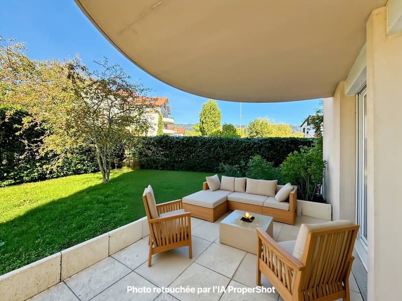 Appartement terrasse de 3.5 pièces à Divonne-les-Bains – 91m2 - terrasse, jardin, cave, garage (4)