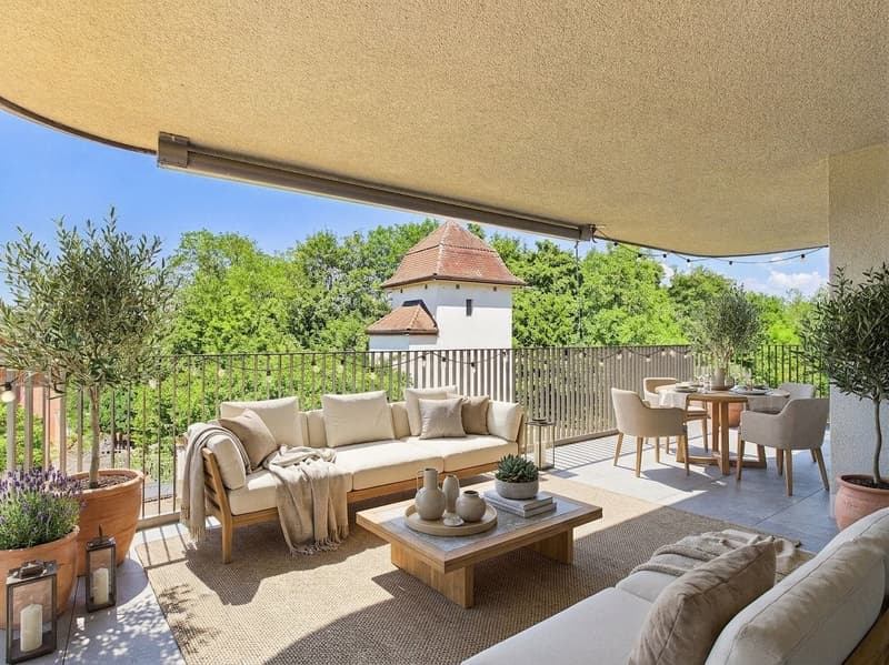 34 m² Balkon mit Weitblick zum Bodensee - 3.5 Zimmer Wohnung in Bottighofen! (6)