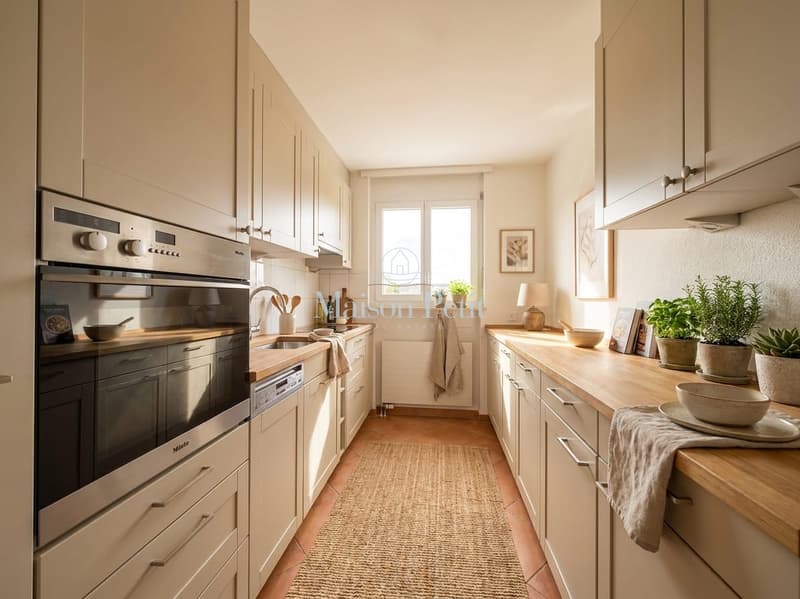 Parfait pour les petites familles, les couples ou les célibataires - à Ebmatingen, 96m2 d'espace de vie avec loggia vitrée cherche de nouveaux propriétaires. (3)