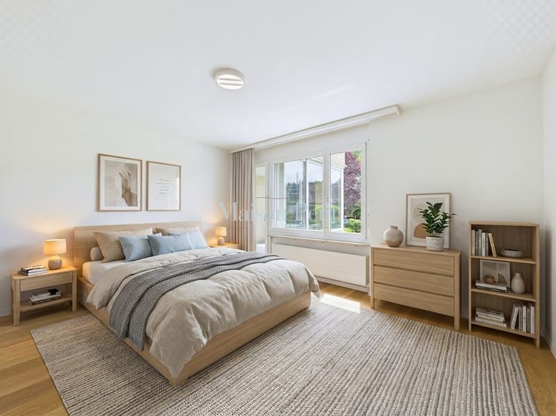 Parfait pour les petites familles, les couples ou les célibataires - à Ebmatingen, 96m2 d'espace de vie avec loggia vitrée cherche de nouveaux propriétaires. (2)