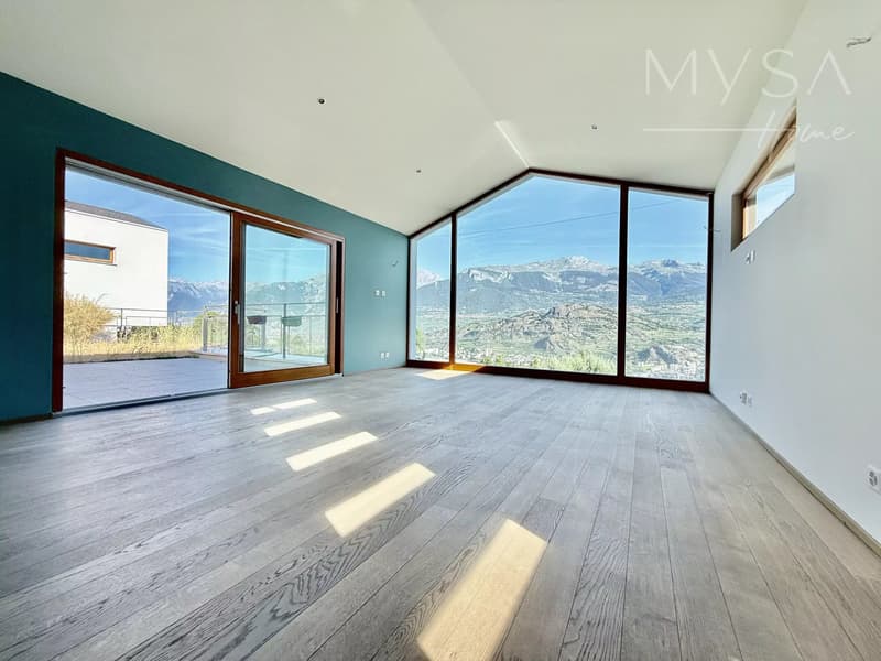 Villa moderne avec vue panoramique sur la vallée du Rhône (1)