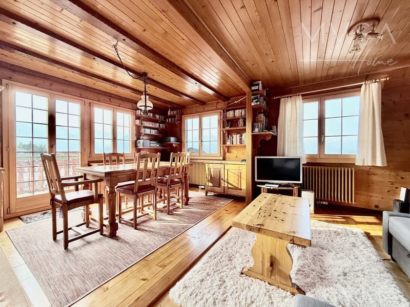 A louer a la saison d'hiver - chalet avec cachet rénové au coeur d'Haute-Nendaz (3)