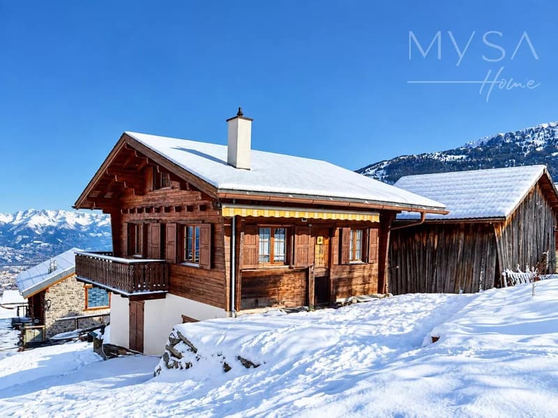 A louer pour tout le saison d'hiver - chalet avec cachet rénové au coeur d'Haute-Nendaz (1)