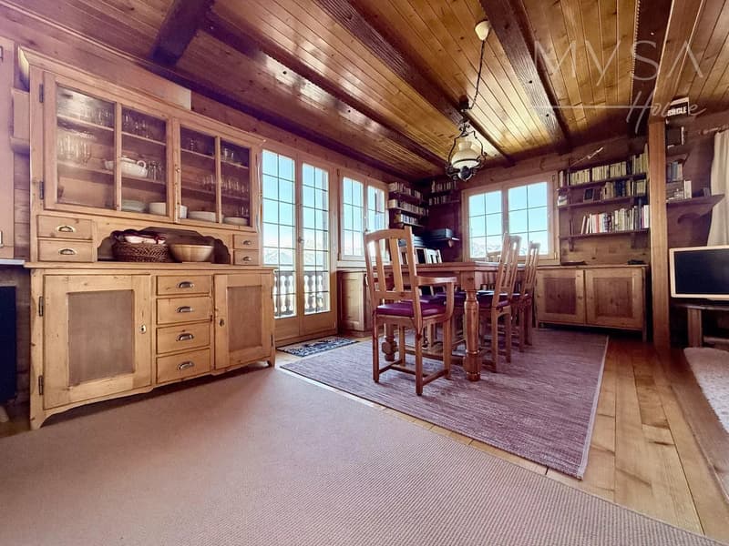 A louer pour tout le saison d'hiver - chalet avec cachet rénové au coeur d'Haute-Nendaz (3)