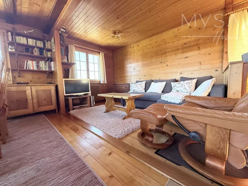A louer pour tout le saison d'hiver - chalet avec cachet rénové au coeur d'Haute-Nendaz (2)
