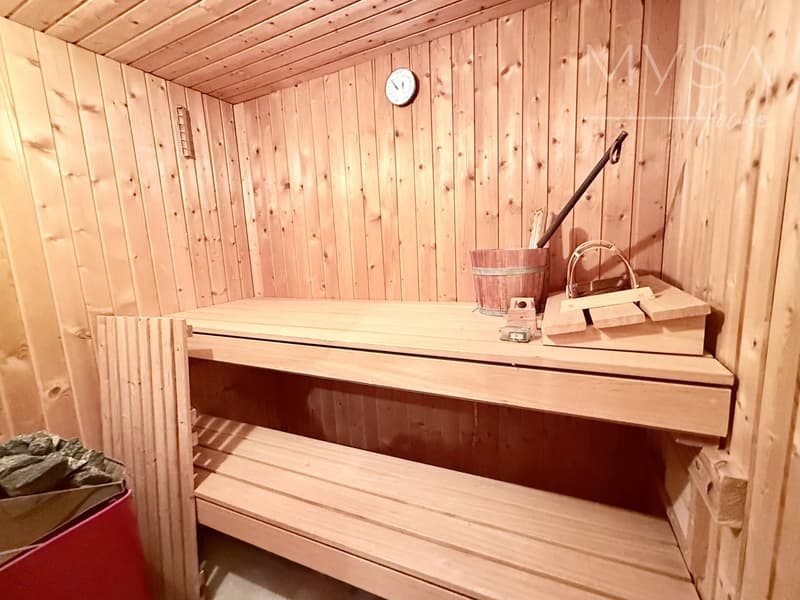 Sauna au rez inférieur
