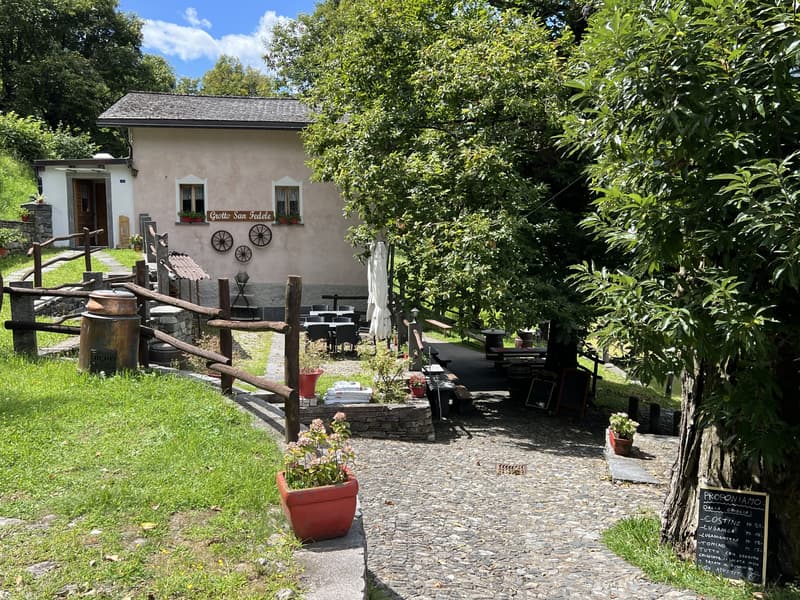 Grotte mit 4 Räumen, rustikalem Anbau und großem Grünbereich in Roveredo (GR) (3)