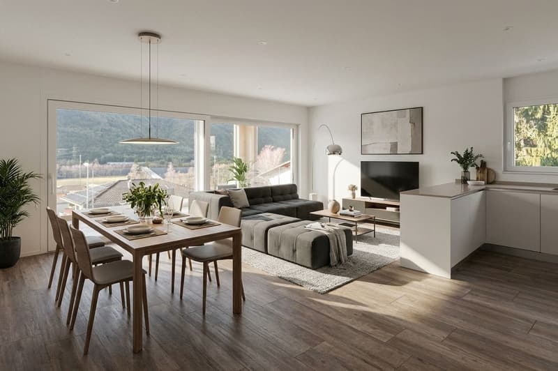 3.5 locali moderno e luminoso con loggia a Claro (2)