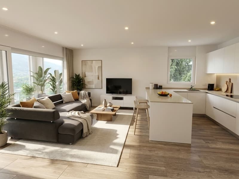 3.5 locali moderno e luminoso con loggia a Claro (2)