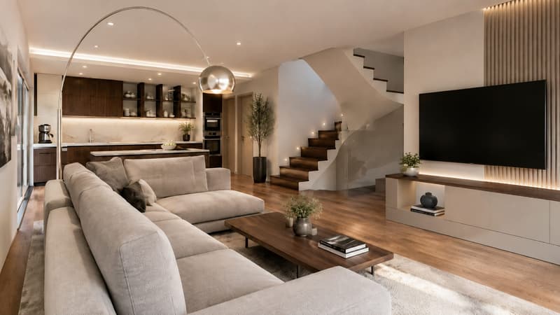 Casa a Schiera d'angolo 5.5 locali con giardino a Brè sopra Lugano (2)