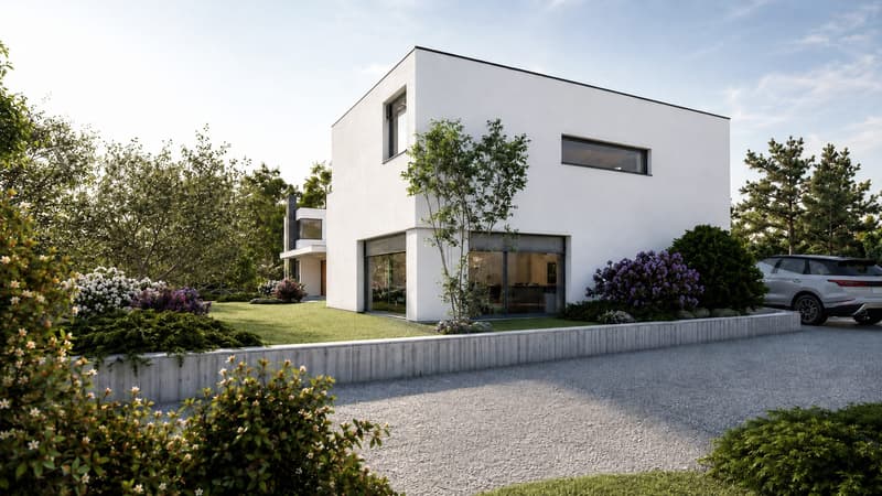 Casa a Schiera d'angolo 5.5 locali con giardino a Brè sopra Lugano (1)