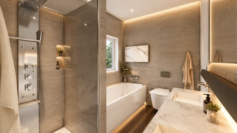 Casa a Schiera d'angolo 5.5 locali con giardino a Brè sopra Lugano (9)