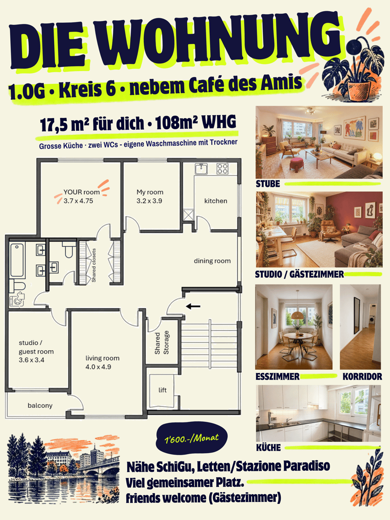WG-Zimmer in Zürich (3)
