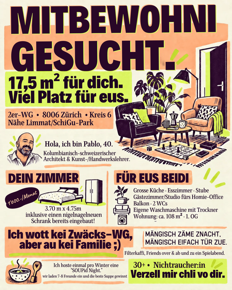 WG-Zimmer in Zürich (2)