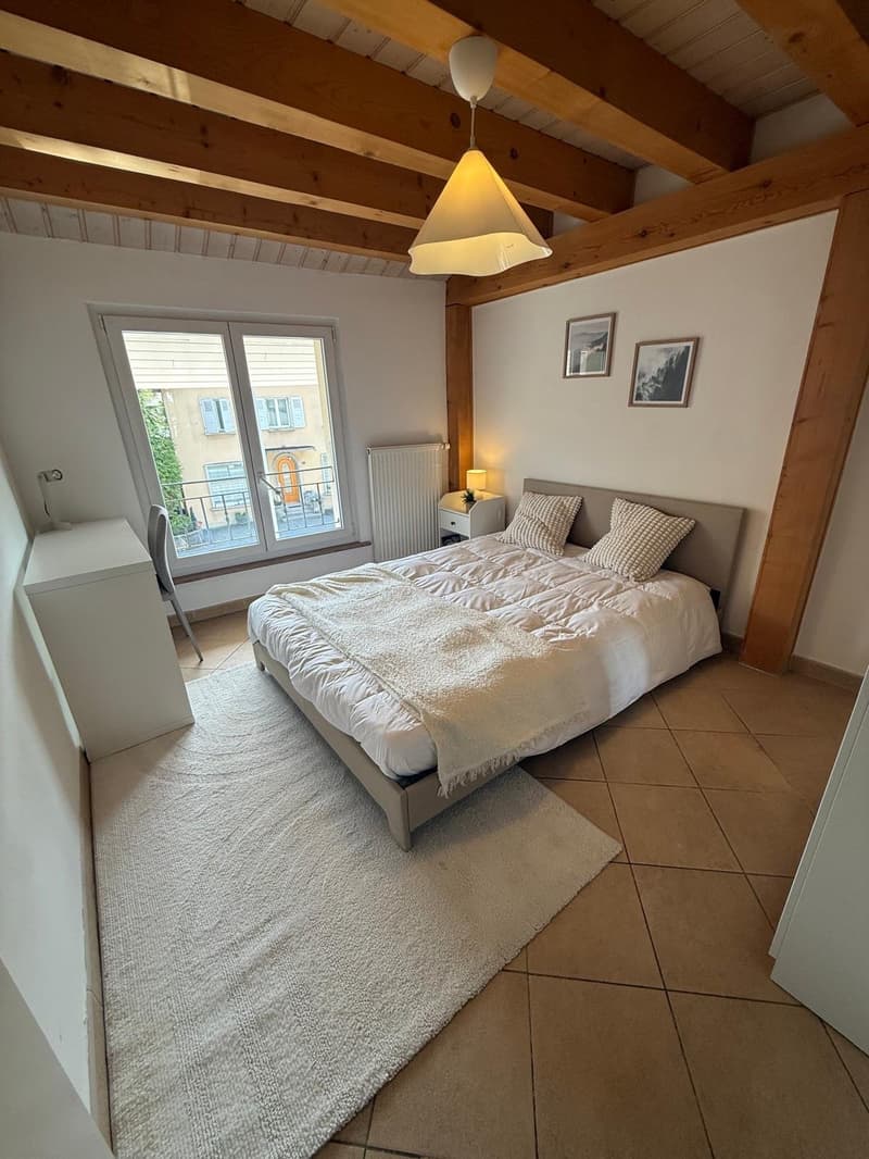 Chambre meublée disponible dans une grande villa en colocation à Apples (2)