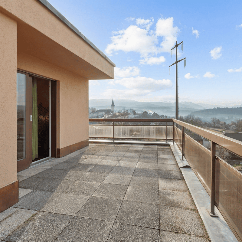 Attique 7.5 pièces – 154 m² habitables – Terrasse plein sud de 110 m² et vue panoramique (1)