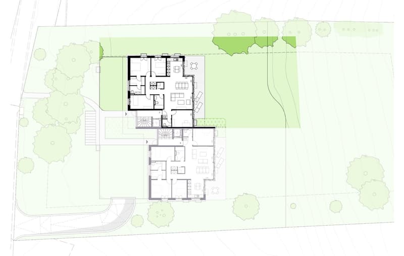 Vaste jardin privatif et vue sur le lac pour ce 5,5 pièces contemporain (8)