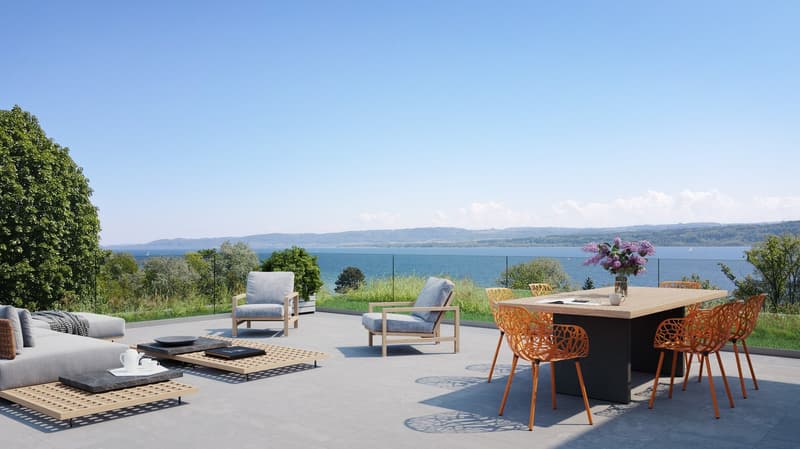 TOIT TERRASSE panoramique de 93 m² et vue sur le lac (1)