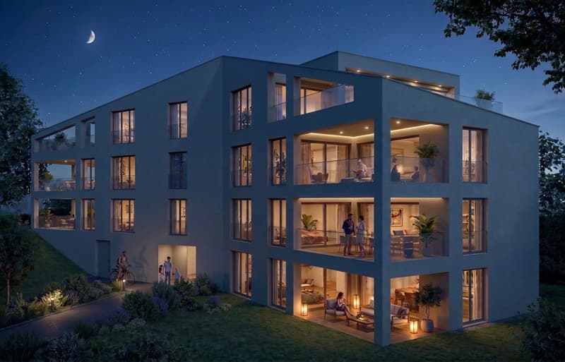 Beautiful 3.5, 4.5, and 5.5 room apartments for sale in PPE in a green setting in Saignelégier (7)