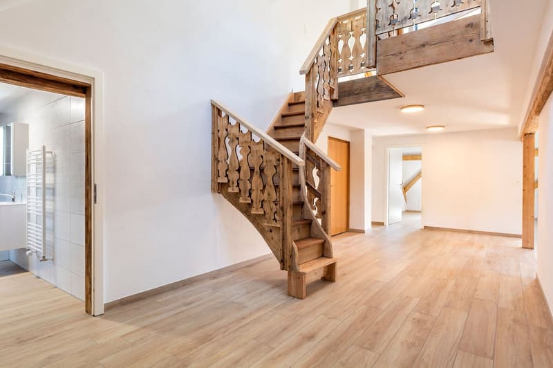 Duplex neuf et meublé —  5.5 pièces (3 chambres + mezzanine) — env. 128 m² + loggia — Courfaivre (8)