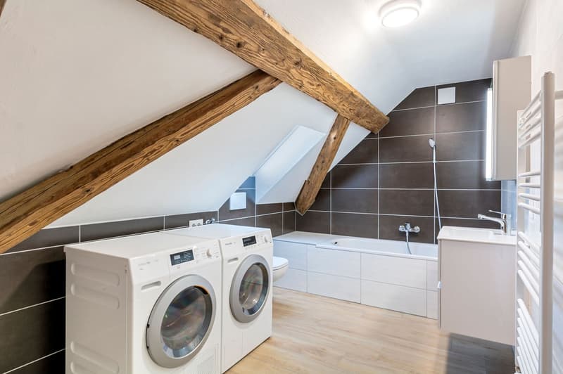Duplex neuf et meublé —  5.5 pièces (3 chambres + mezzanine) — env. 128 m² + loggia — Courfaivre (11)