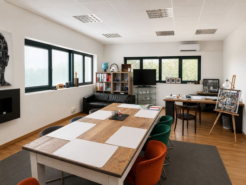 Ufficio su due livelli con open space e uffici privati (3)