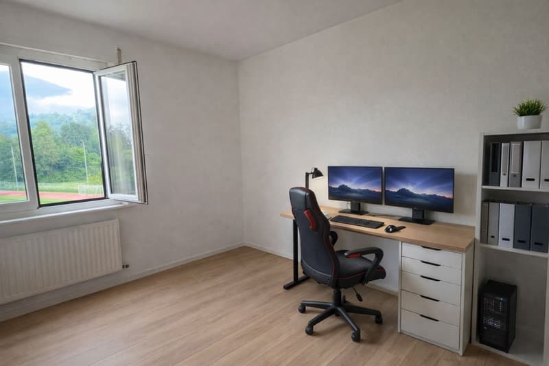 Apartment with 3.5 rooms, furnished, with balcony (8)